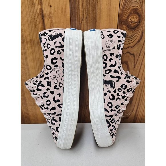 Betty and Veronica Keds Pink and Black Leopard Print Limited Edition Sneakers - Picture 5 of 10